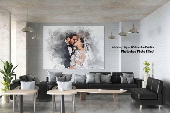 Download Wedding Digital Watercolor Painting - Premium Resources
