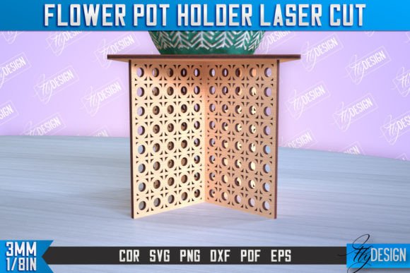 Download Flower Pot Holder Laser Cut | Home Decor - Premium Resources