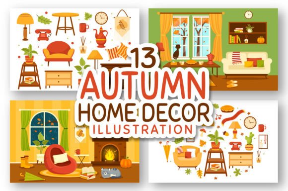 Download 13 Autumn Home Decor Illustration - Home decor Collection